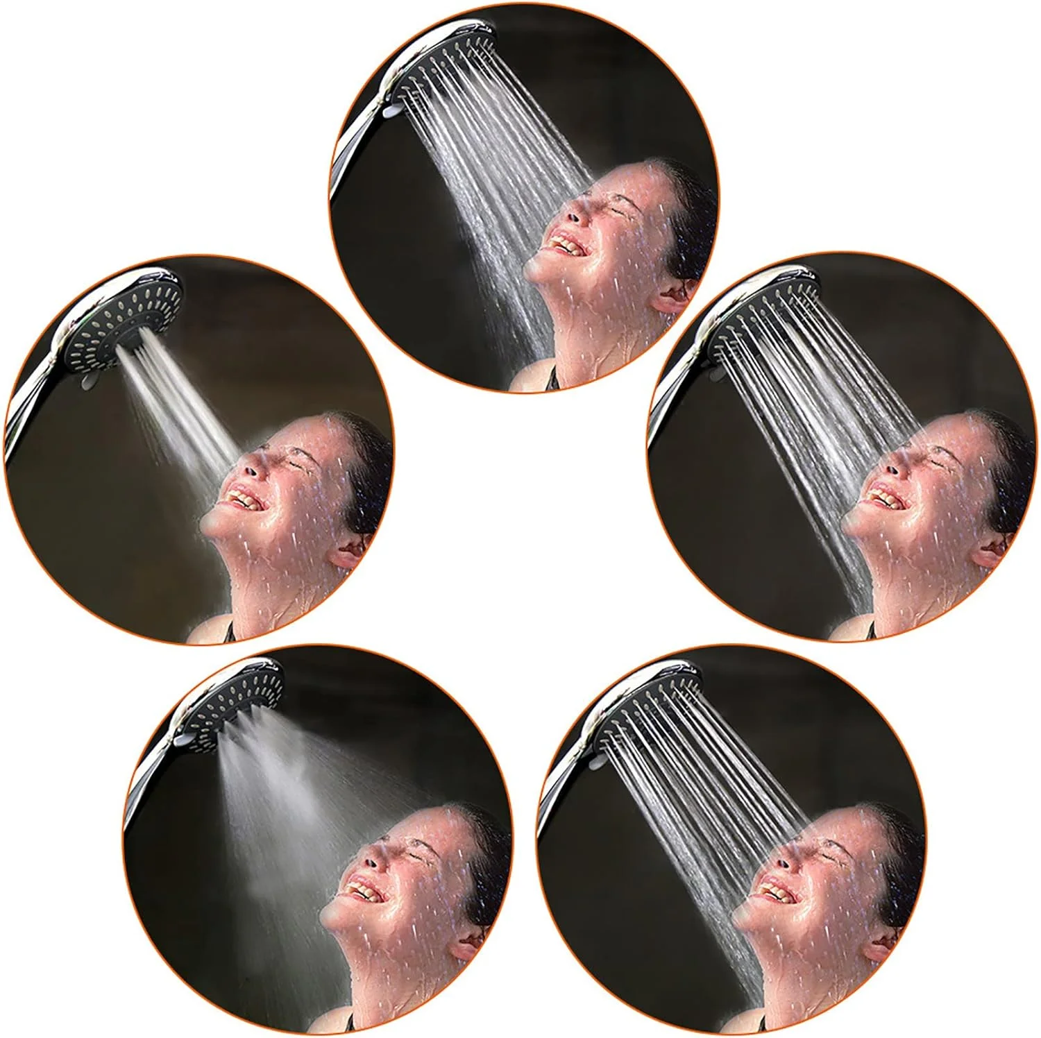 سردوش حمام بارانی فشار قوی KOHARA، سردوش ثابت بارانی فشار قوی، دوش دستی توربو فن، سردوش دستی حمام با جریان بالا، دوش دستی