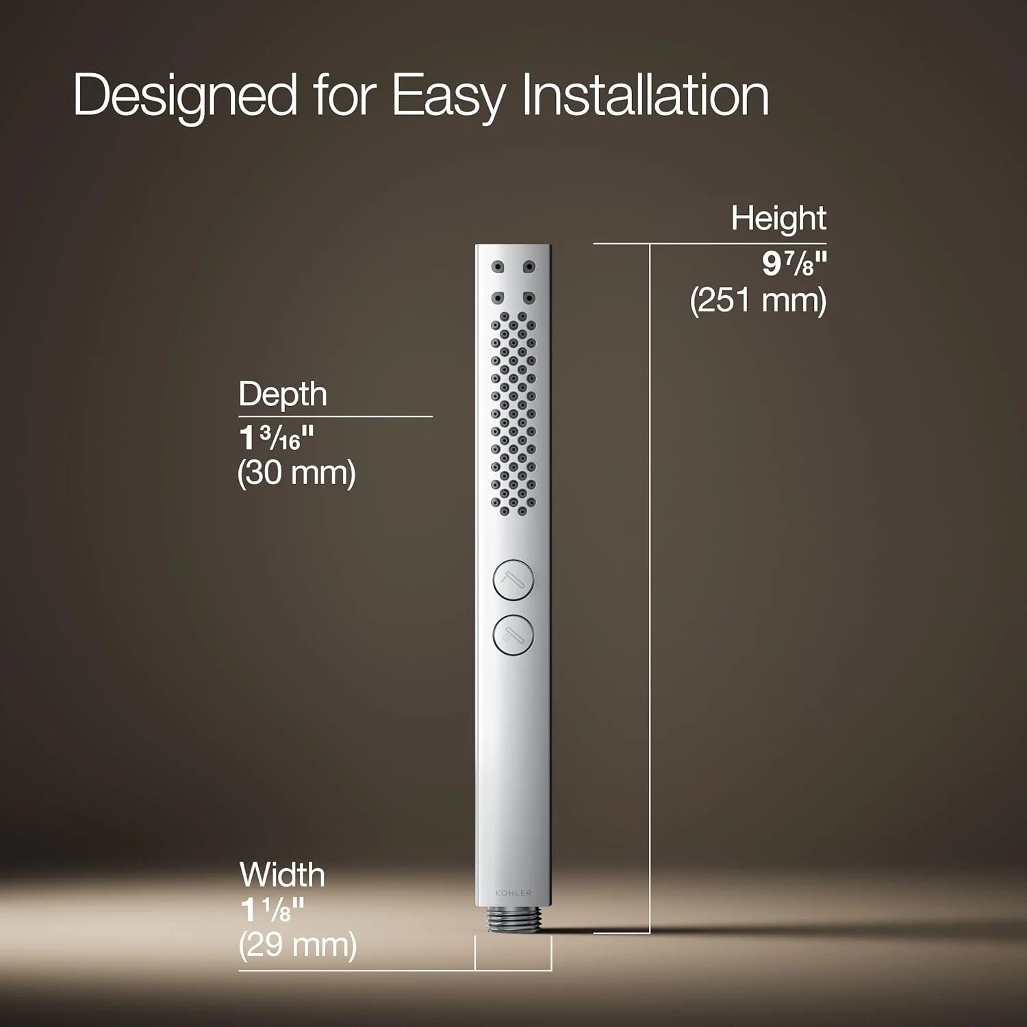 سردوش دستی Kohler K-21336-CP Shift، کروم براق