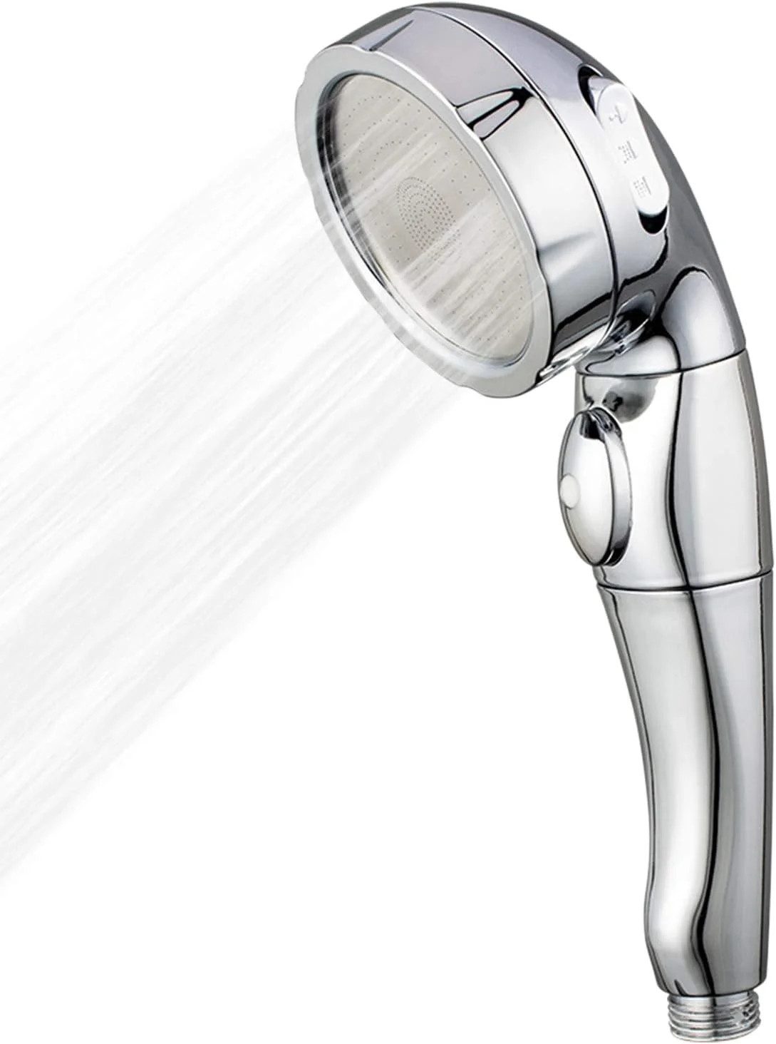 سردوش حمام لابیموس با 3 حالت تنظیم، دارای دکمه توقف/قطع و صرفه جویی در آب، سردوش دستی فشار قوی G1/2 قابل تنظیم برای حمام، جایگزین سردوش دستی