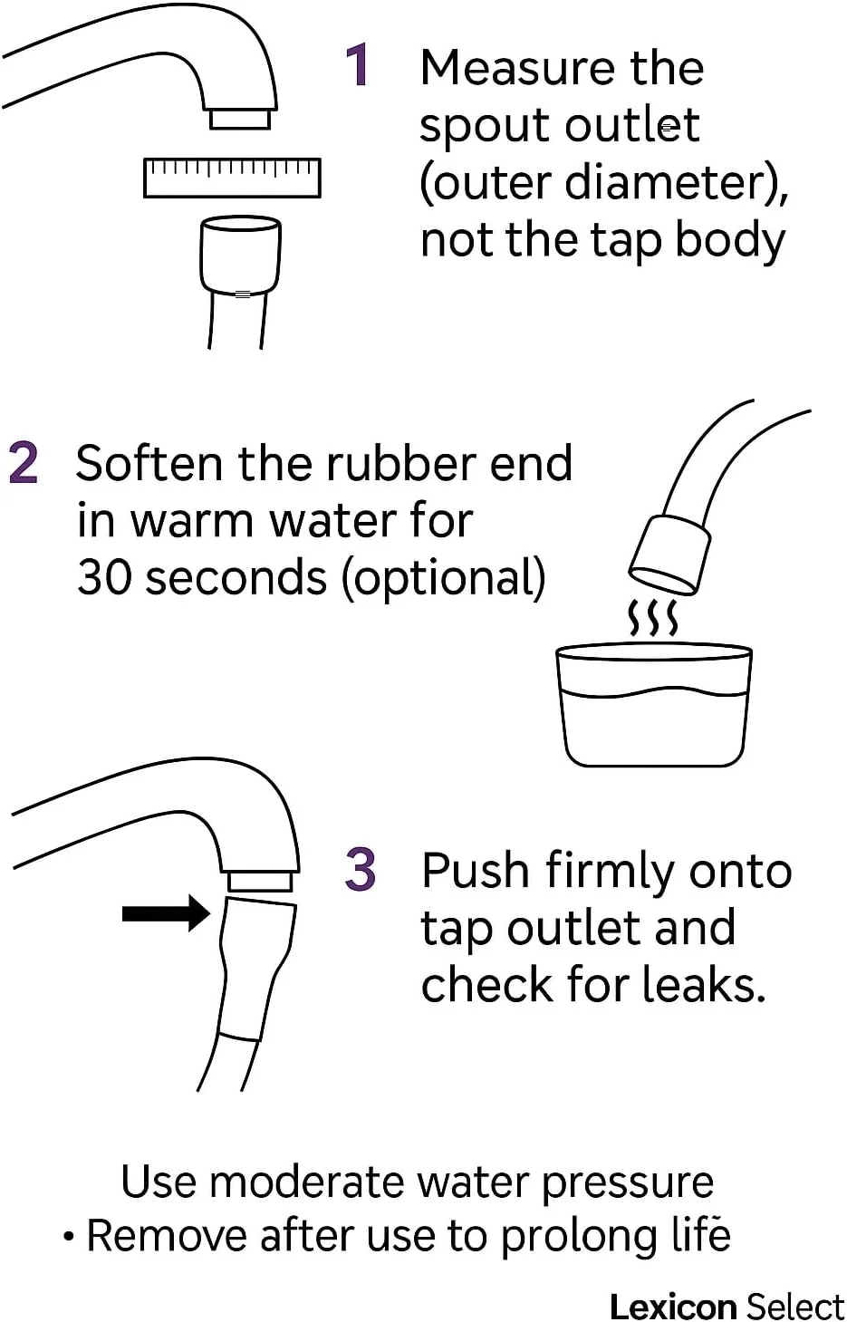 سری دوش تک شیر - قابل استفاده بر روی شیرهای مخلوط یا شیرهای تک آب گرم یا سرد