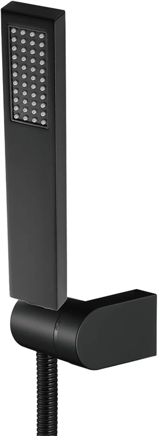 دوش دستی مشکی مات با فشار قوی به همراه شلنگ استیل ضد زنگ 150 سانتی متری دوش دستی مشکی مات با فشار قوی به همراه شلنگ استیل ضد زنگ 150 سانتی متری