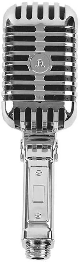 سردوش طرح میکروفون - سردوش دستی، سردوش خلاقانه طرح میکروفون قدیمی 20 سانتی‌متری، سردوش جداشدنی، سردوش فشار قوی شخصی‌سازی شده، با تمام وجود آواز بخوانیم!