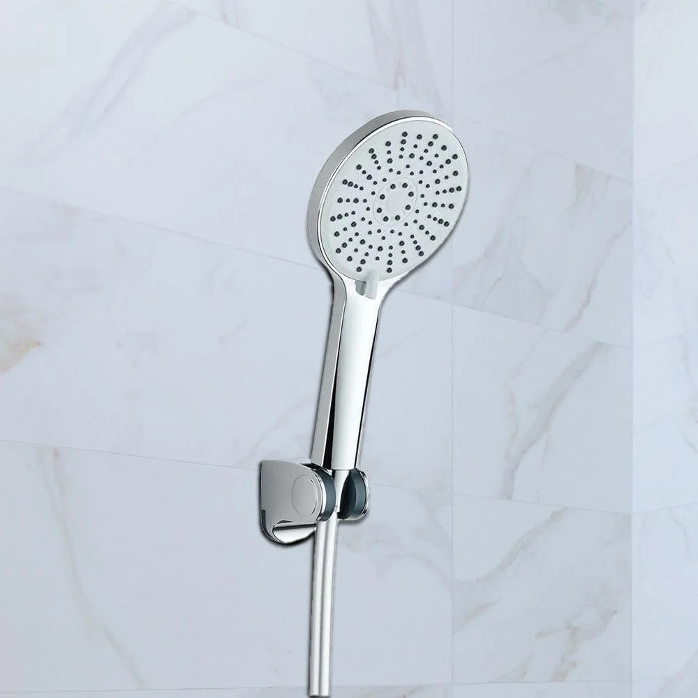 ست دوش دستی گرد میلانو رایان - روکش کروم | کیت دوش دستی اکریلیک فشار قوی با الگوهای اسپری چندگانه | سر دوش دستی صرفه جویی در آب برای حمام | نصب آسان