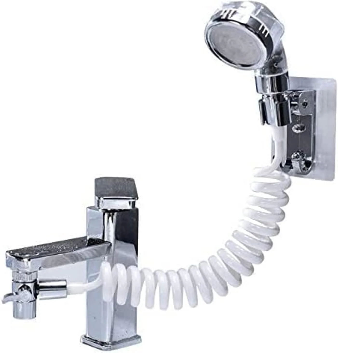 مجموعه دوش دستی، شیلنگ و سر دوش چند حالته برای روشویی حمام، مناسب شستشوی مو و کودک