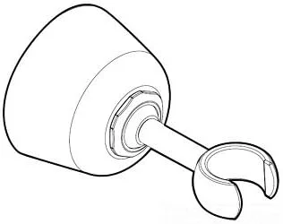 نگهدارنده دیواری دوش دستی Moen 114348WR Acc-Core، رنگ آهن فرفورژه