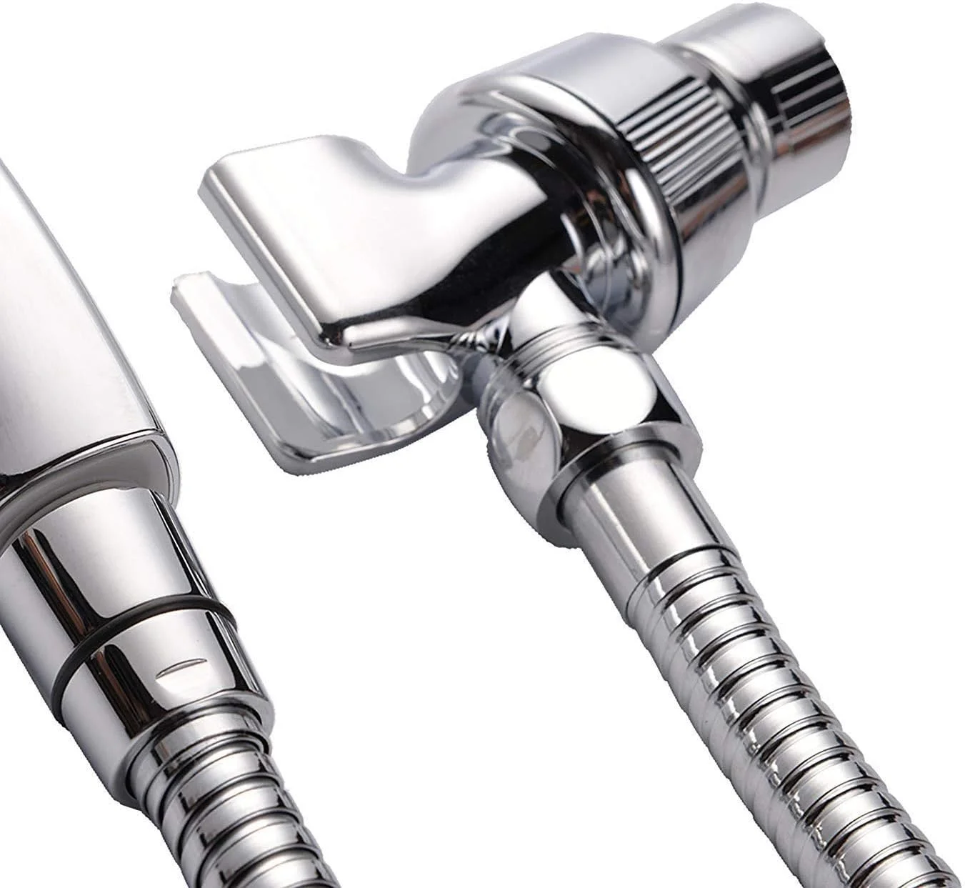 نگهدارنده سردوش NANASO، نگهدارنده بازوی سردوش برای سردوشی های دستی با توپ محوری برنجی قابل تنظیم، پایه بازوی سردوش جهانی، کروم صیقلی