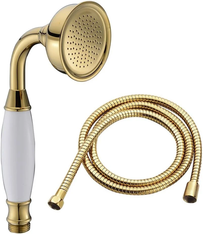 سردوش تلفنی برنجی کلاسیک به سبک سنتی حمام Ownace و شلنگ دوش 1.5 متری