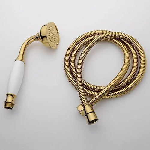 سردوش تلفنی برنجی کلاسیک به سبک سنتی حمام Ownace و شلنگ دوش 1.5 متری