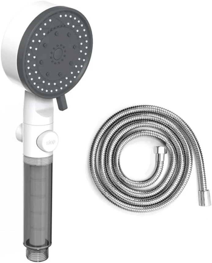 سردوش فیلتردار فشار قوی PEKITI با 10 حالت، دکمه توقف آب، سردوش دستی حمام، نازل سردوش قابل حمل، ست سردوش B,1