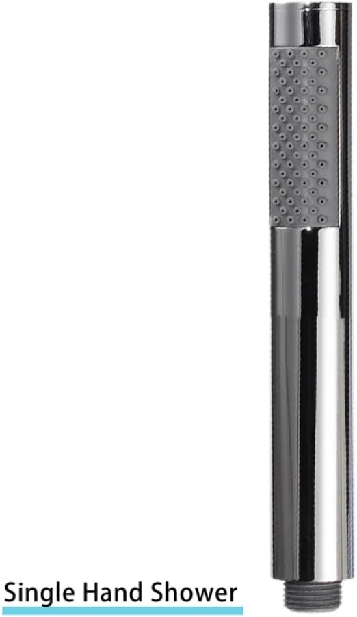 سری دوش دستی پکیتی، لوازم جانبی حمام مشکی، استیل ضد زنگ، فشار قوی، صرفه جویی در آب، چند رنگ، کروم براق 1 عدد