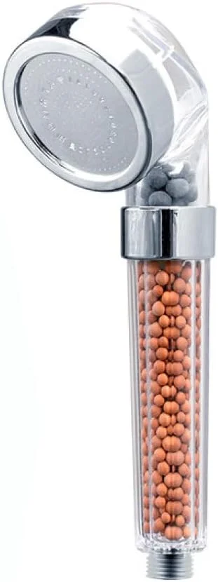 سردوش حمام آنیونی فشار قوی PEKITI با توپ های فیلتر تعویضی، سردوش دستی صرفه جویی در آب، سفید SPADT، BAI