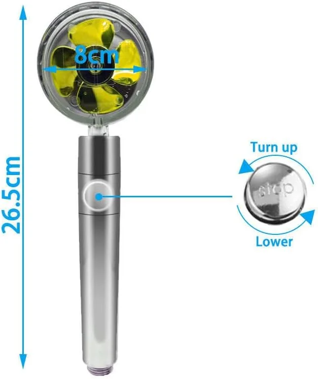 سردوش حمام فشار قوی PEKITI با 5 حالت قابل تنظیم به همراه شلنگ، نازل اسپری با قابلیت توقف آب با یک کلید، لوازم جانبی حمام، مدل 2، نقره ای