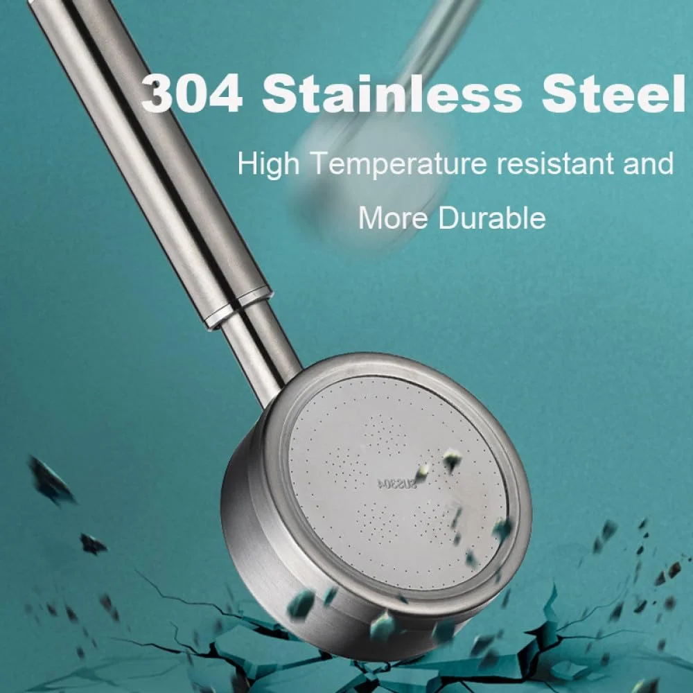 سردوش حمام از جنس استیل ضد زنگ 304، دستی، دیواری، پرفشار، صرفه جویی در آب، مدل بارانی