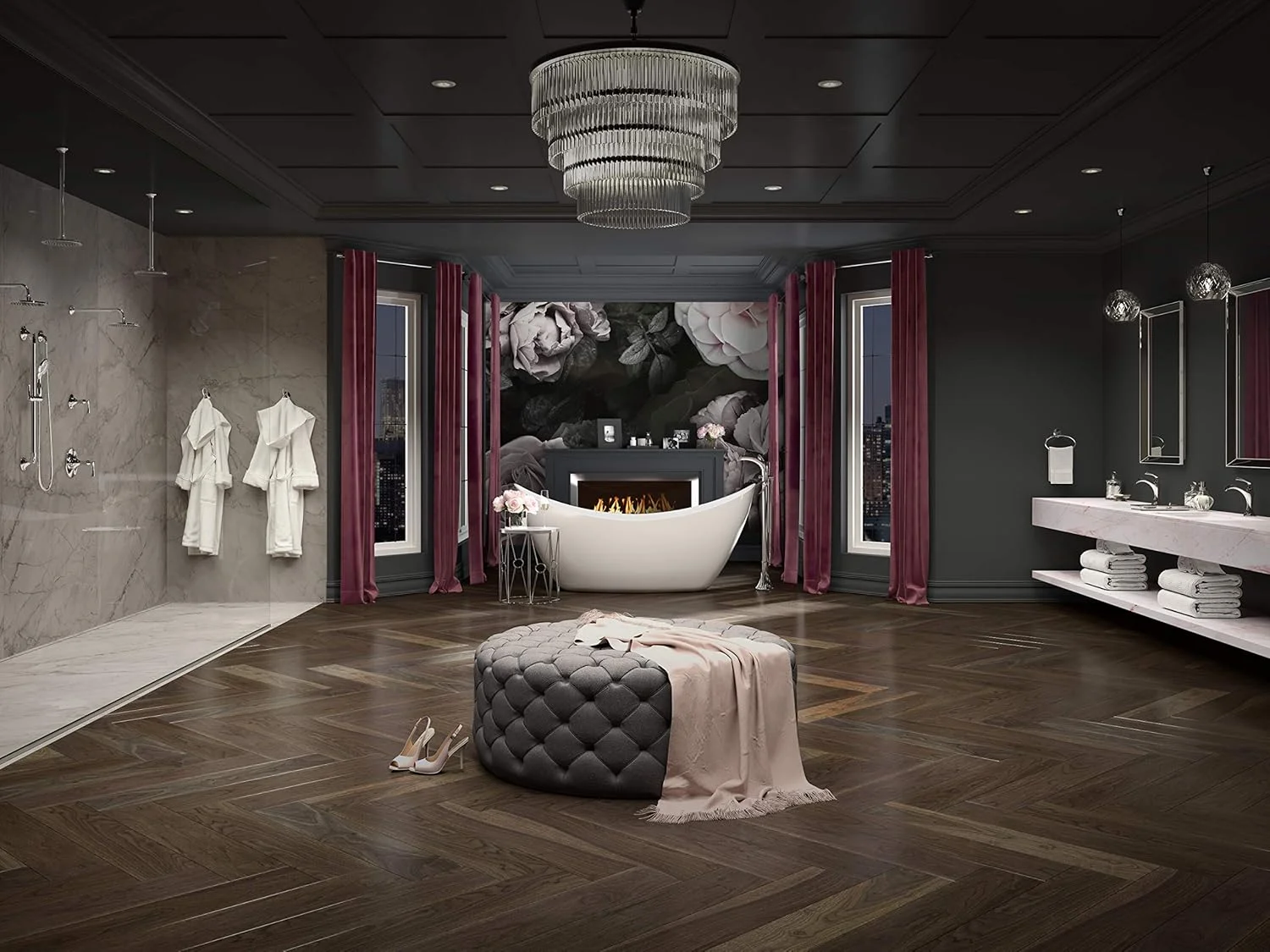 دوش دستی Pfister LG16-3RHC Rhen به همراه میله لغزنده، کروم براق