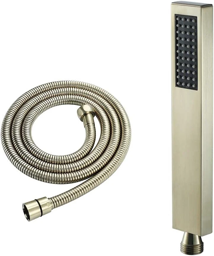 مجموعه دوش دستی POOLTYC شامل سردوش دستی و شلنگ، نصب دیواری، دارای نگهدارنده دوش، اسپری دوش صرفه جویی در آب و شلنگ استیل 1.5 متری