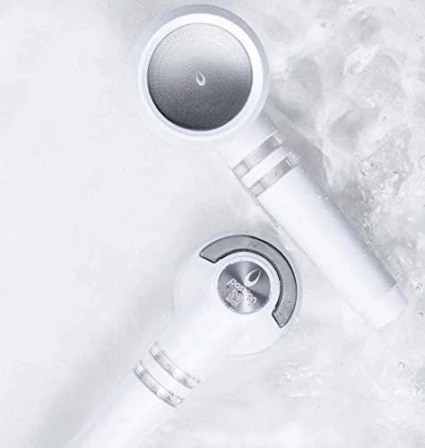 سر دوش حمام سه گانه مراقبت BT100SW رنگ سفید برفی، ضد باکتری، سر دوش استریلیزه کننده