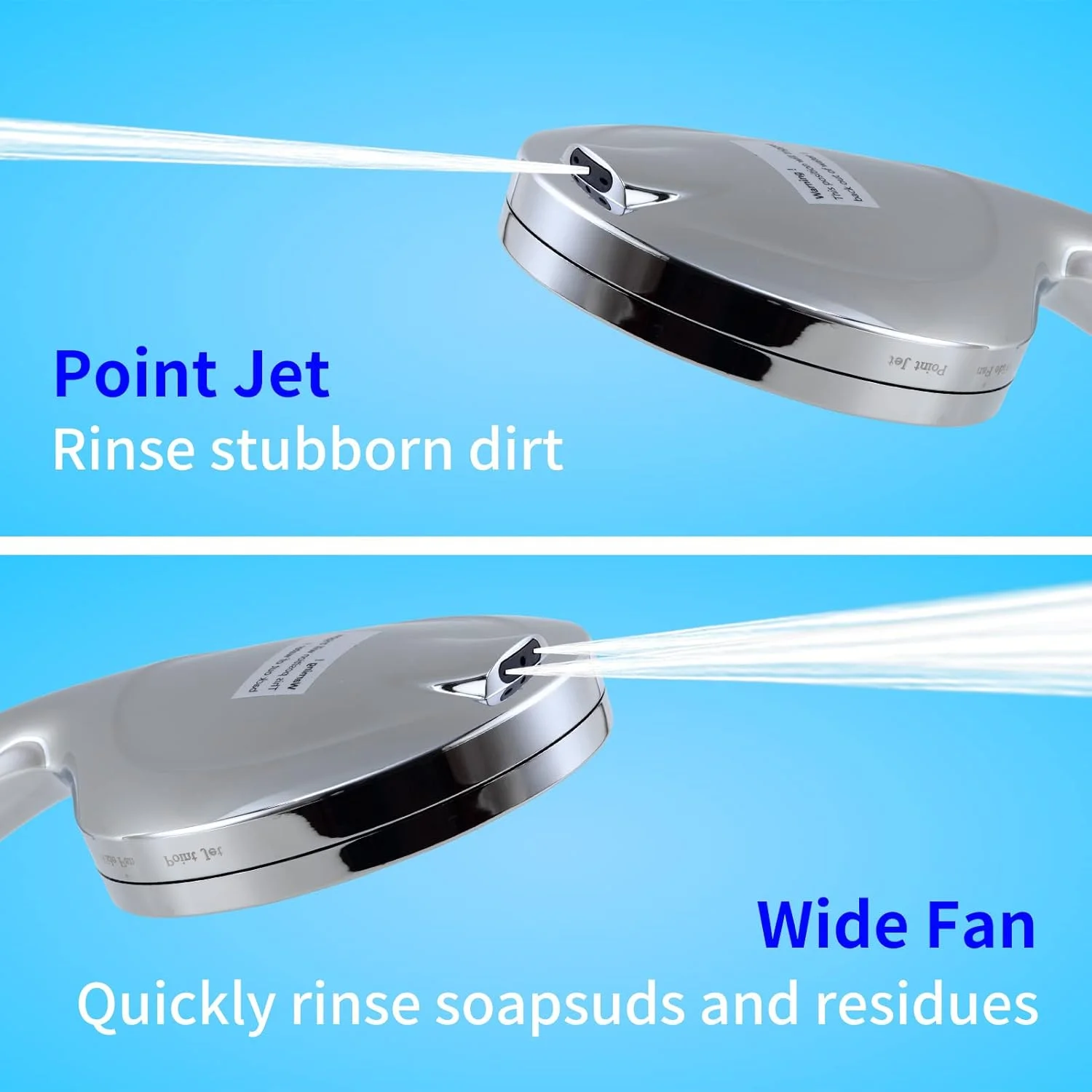 سری دوش دستی کروم با فشار قوی و 10 حالت پاشش به همراه فیلتر، شلنگ استیل 59 اینچی و پایه قابل تنظیم