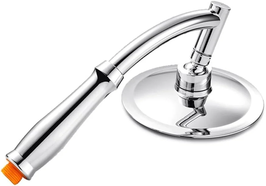 سردوش حمام بزرگ گرد بارانی قابل تنظیم 360 درجه با فشار قوی 6 اینچی