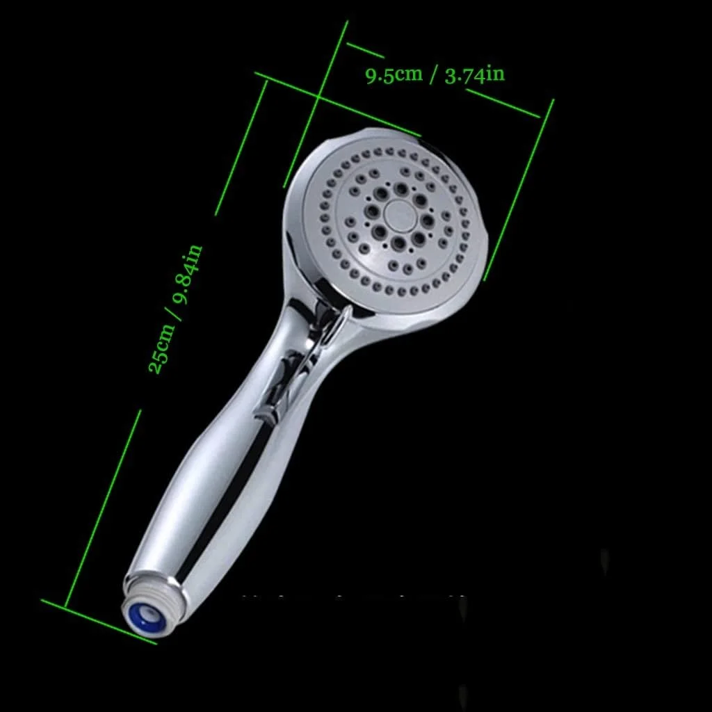 سردوش حمام فشار قوی، ست دوش با 5 حالت خروجی، سردوش دستی تقویت کننده هوا برای اسپا، خانه، باشگاه، بدون گرفتگی و تمیز کردن آسان