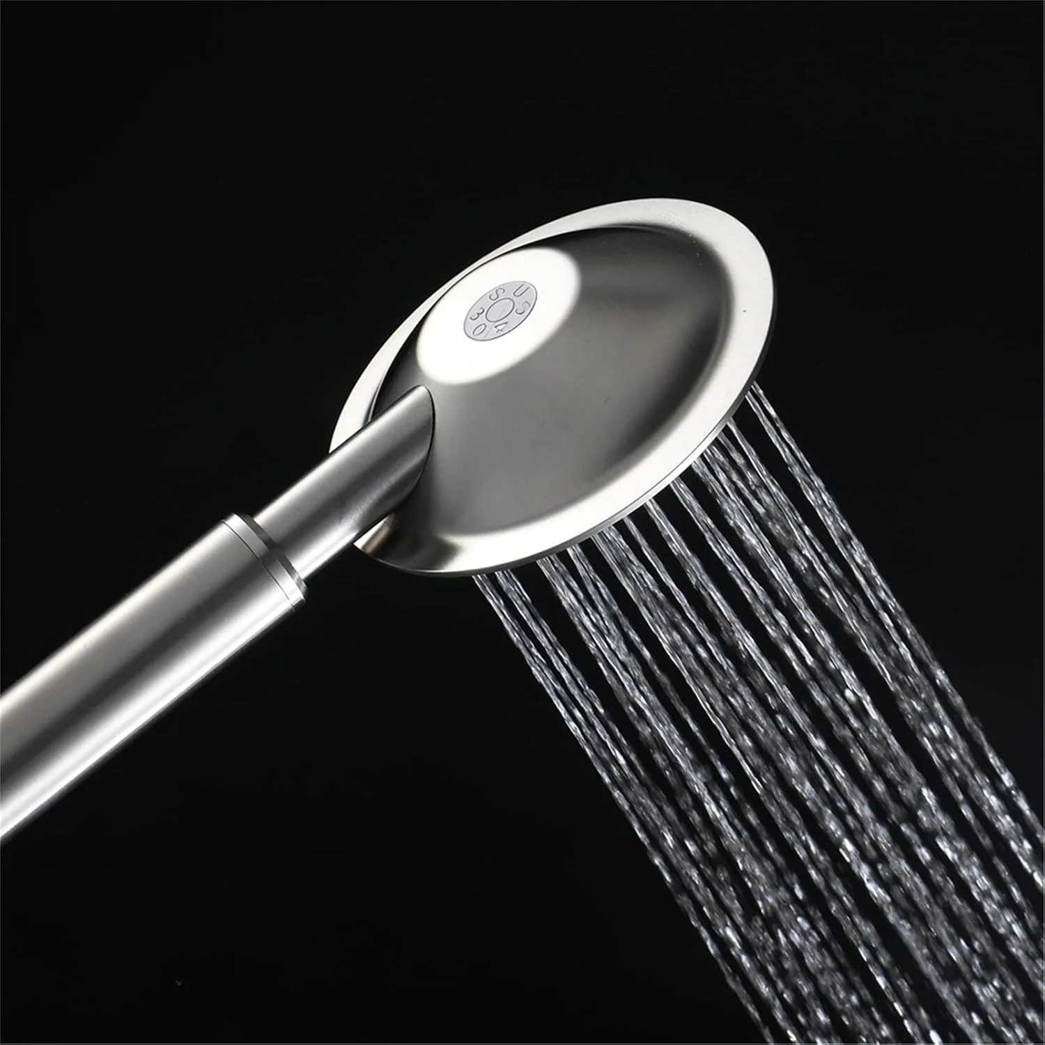 سردوش دستی استیل ضد زنگ با فشار بالا، دارای نگهدارنده برنجی و شلنگ، جایگزین سردوش کاهنده مصرف آب، گرد