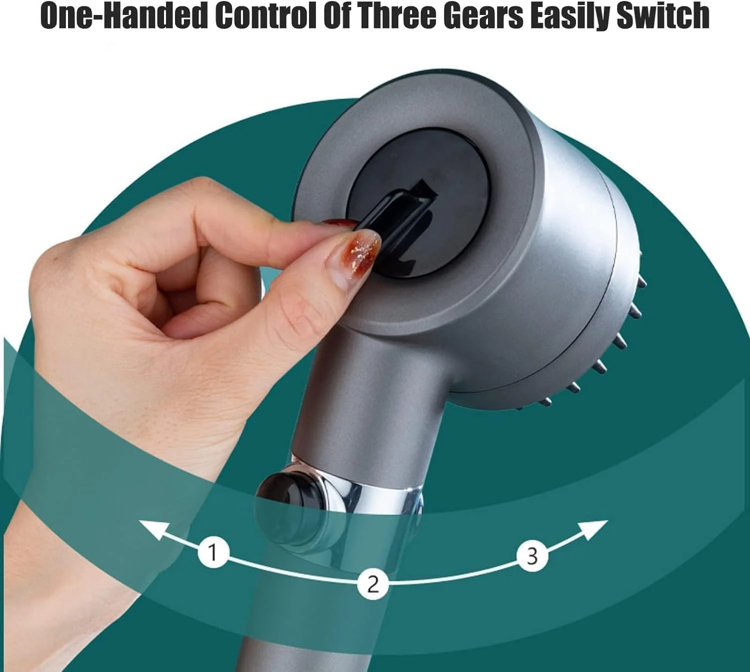 سردوش حمام فشار قوی، سردوش فیلتردار، سردوش دستی با 3 حالت و دکمه روشن/خاموش، سردوش چند منظوره ماساژ