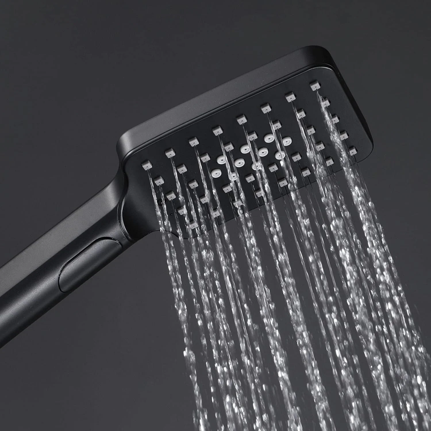 سردوش حمام فشار قوی مشکی ABS صرفه جویی در آب، سردوش دستی 3 حالته، پایه برنجی قابل تنظیم، شلنگ استیل ضد زنگ سردوش حمام فشار قوی مشکی ABS صرفه جویی در آب، سردوش دستی 3 حالته، پایه برنجی قابل تنظیم، شلنگ استیل ضد زنگ