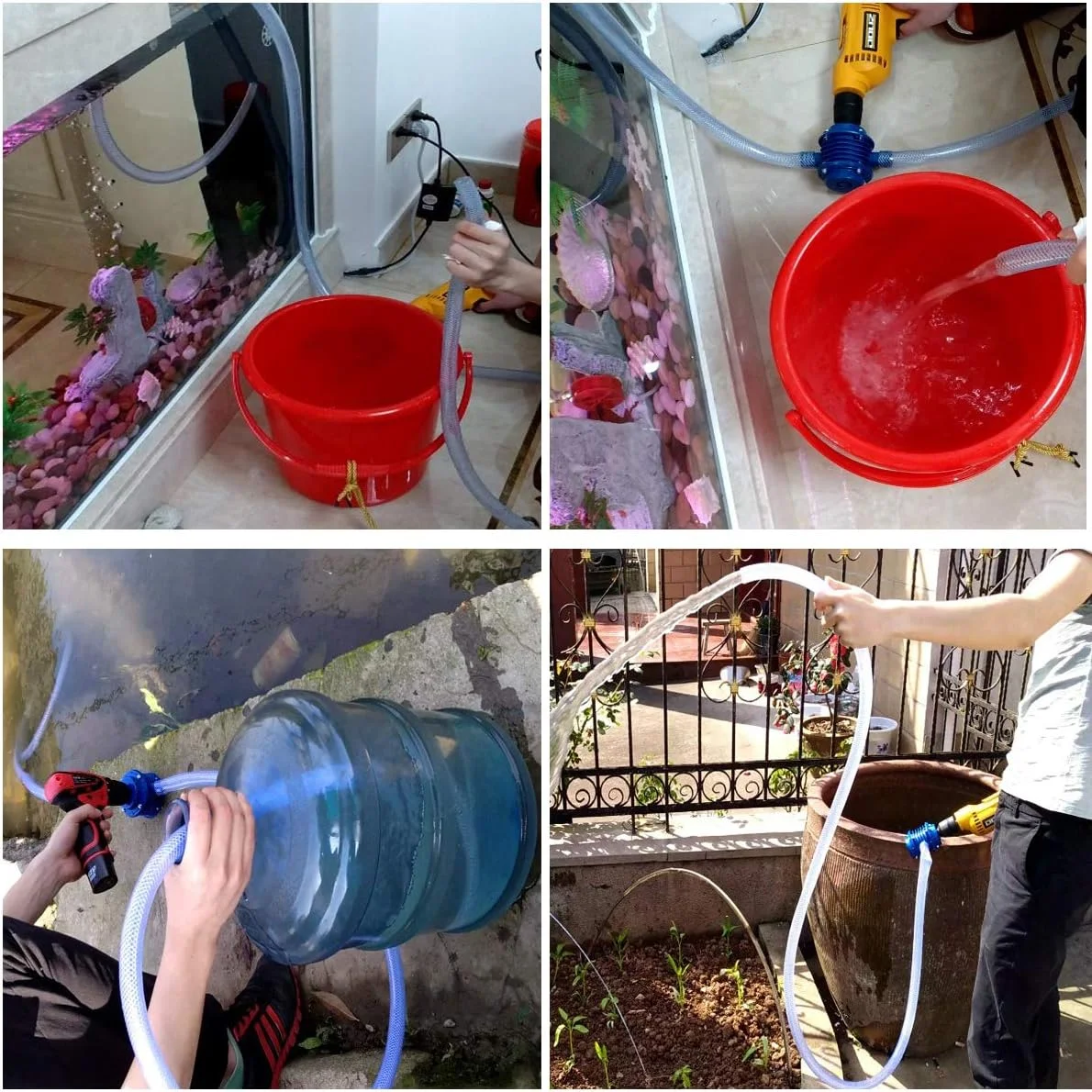 پمپ آب کوچک قابل حمل خودمکش جدید Becho، پمپ سانتریفیوژ خانگی کوچک با قابلیت اتصال به دریل