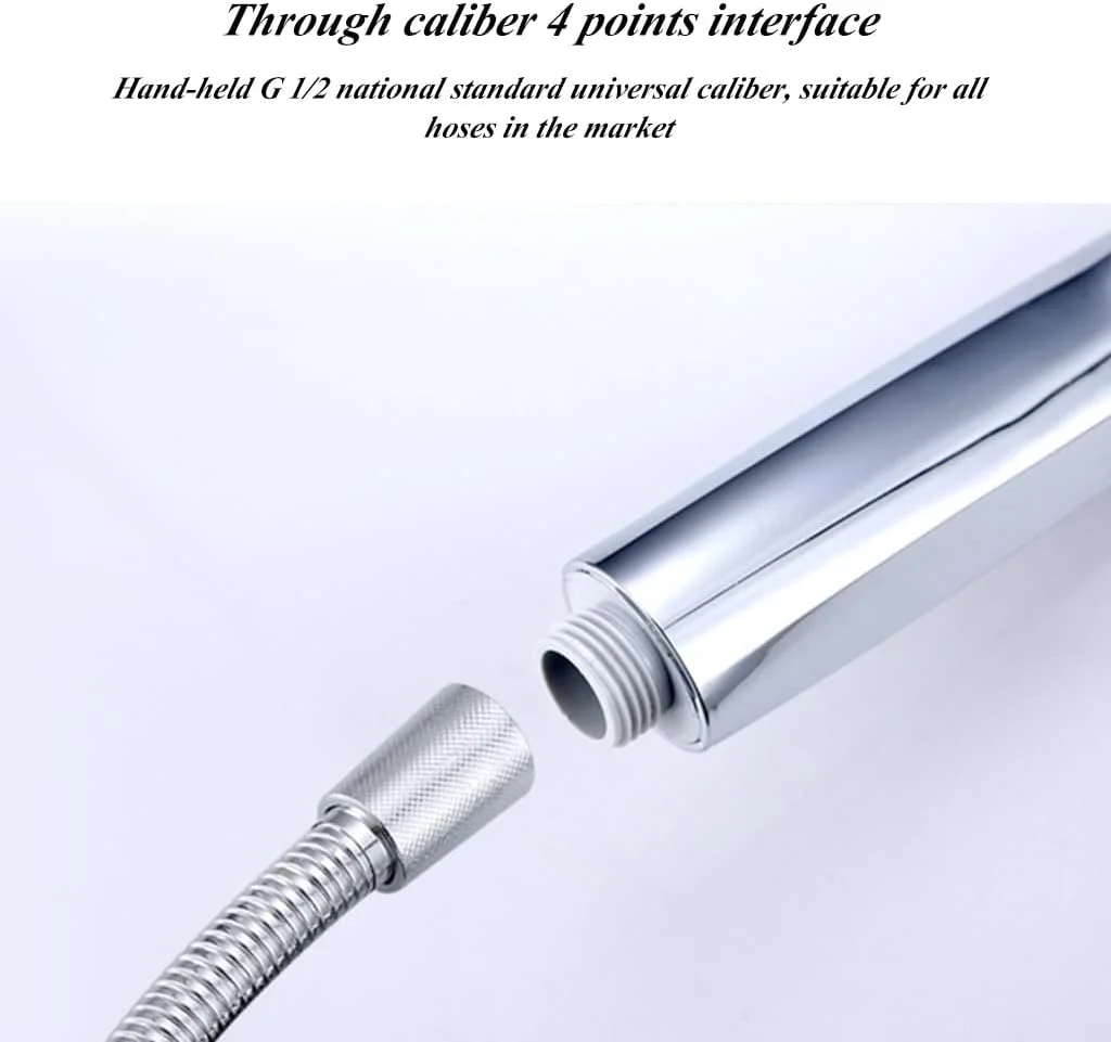 سردوش دستی پرفشار، سردوش قدرتمند جداشدنی برای اسپا لوکس در خانه، نصب آسان در چند دقیقه، آبکاری