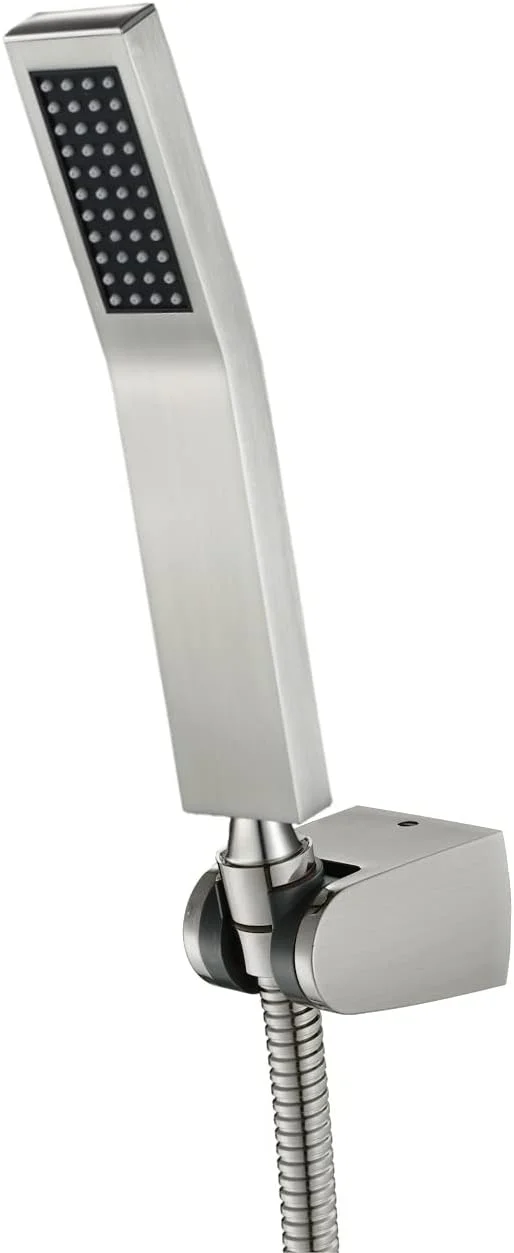 سردوش دستی فشار قوی X، ست سردوش دستی دیواری با شلنگ استیل 1.5 متری، پرداخت برس خورده