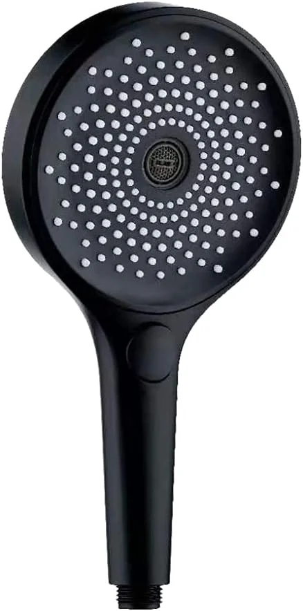 سردوش دستی فشار قوی چند منظوره، سردوش ماساژ آبگرم ABS گرد دستی، مشکی