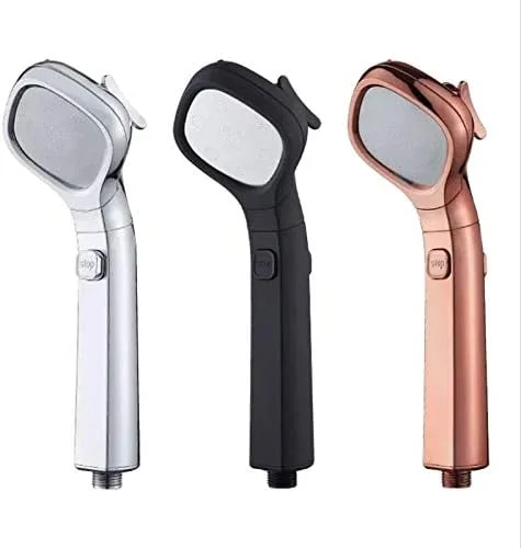 سری دوش دستی پرفشار با 4 حالت پاشش و دکمه روشن/خاموش و صرفه جویی در آب (رنگ: E) (D)