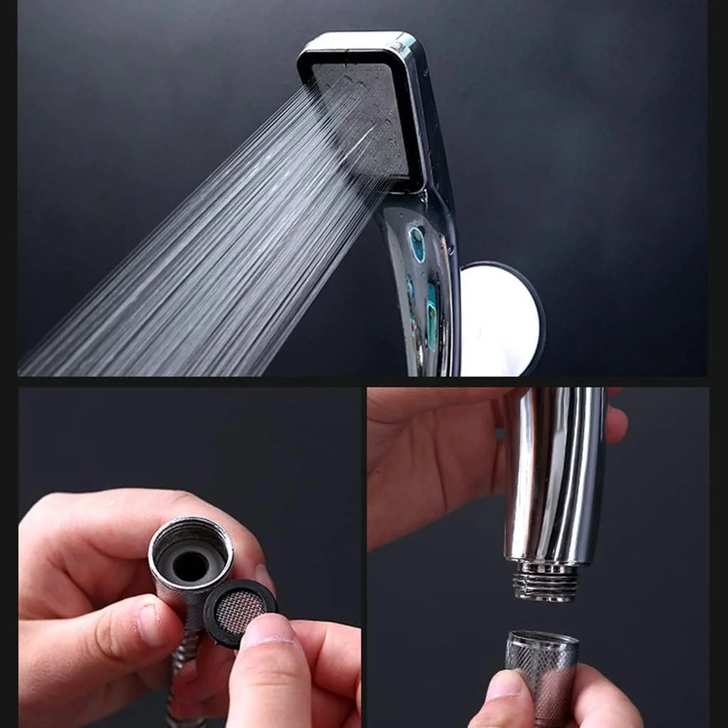 سردوش حمام مربعی فشار قوی، سردوش دستی یونی صرفه جویی در آب، اسپری دوش دستی بارانی سبک، برای زنان و کودکان، 300 سوراخ، روکش کروم