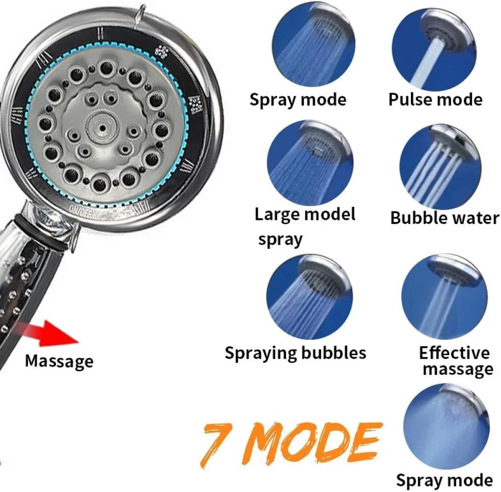 سر دوش ماساژور فشار قوی BXU-BG، سر دوش چند منظوره، سر دوش صرفه جویی در آب، سر دوش دستی، سر دوش دستی حمام