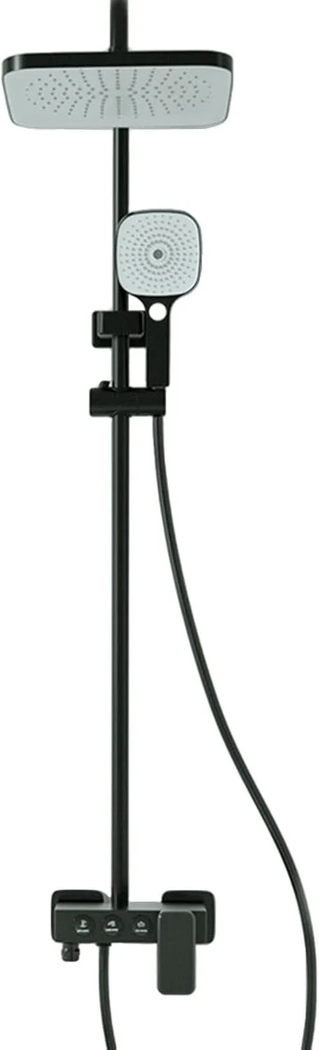 سردوش حمام، سردوش بارانی فشار قوی 10 اینچی و ست سردوش دستی، سردوش ضد نشت با نگهدارنده/شلنگ، مربعی