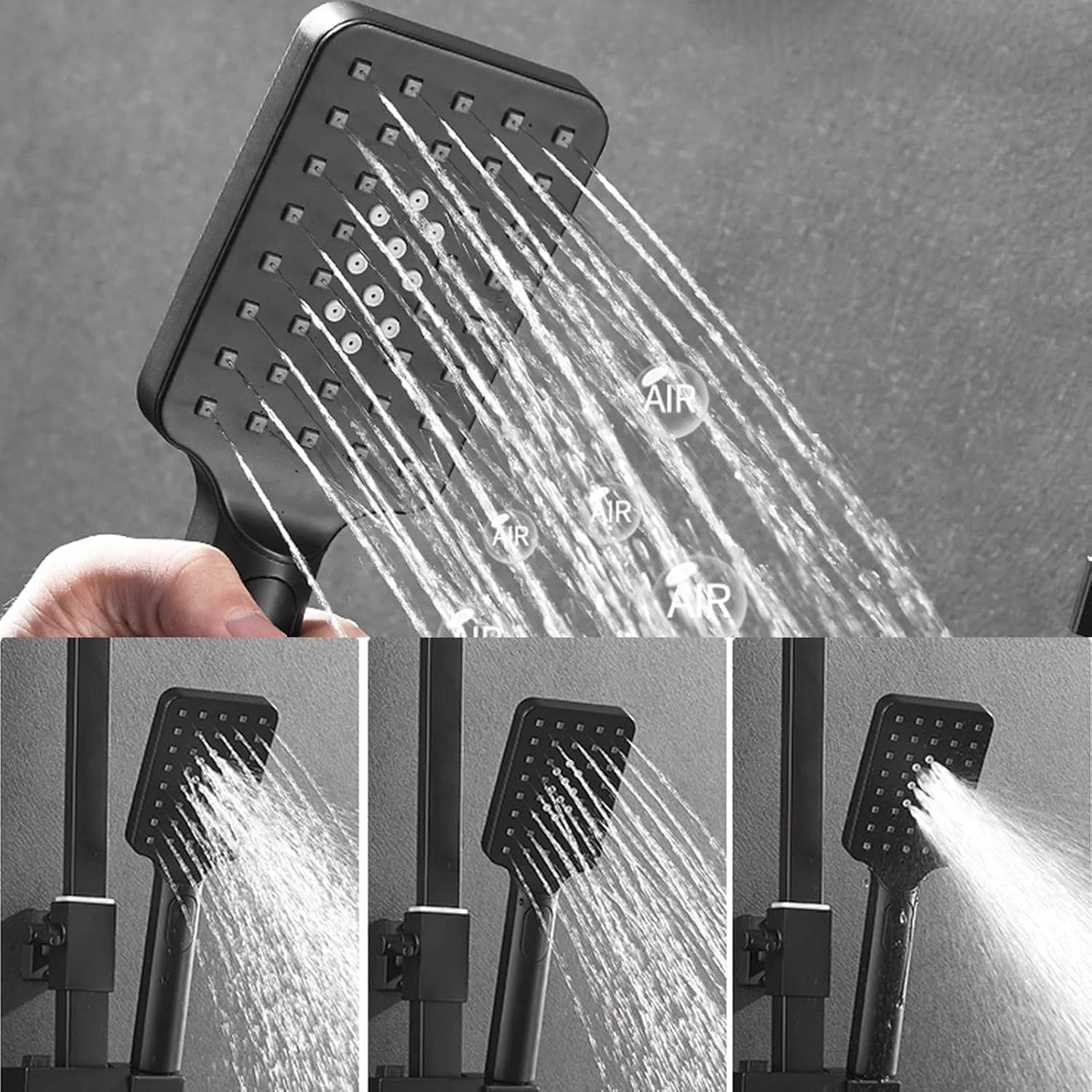 سردوش بارانی فشار قوی / ست سردوش دستی با بازوی افزایش طول 16 اینچی، سردوش ضد نشت با نگهدارنده و شلنگ سردوش بارانی فشار قوی / ست سردوش دستی با بازوی افزایش طول 16 اینچی، سردوش ضد نشت با نگهدارنده و شلنگ