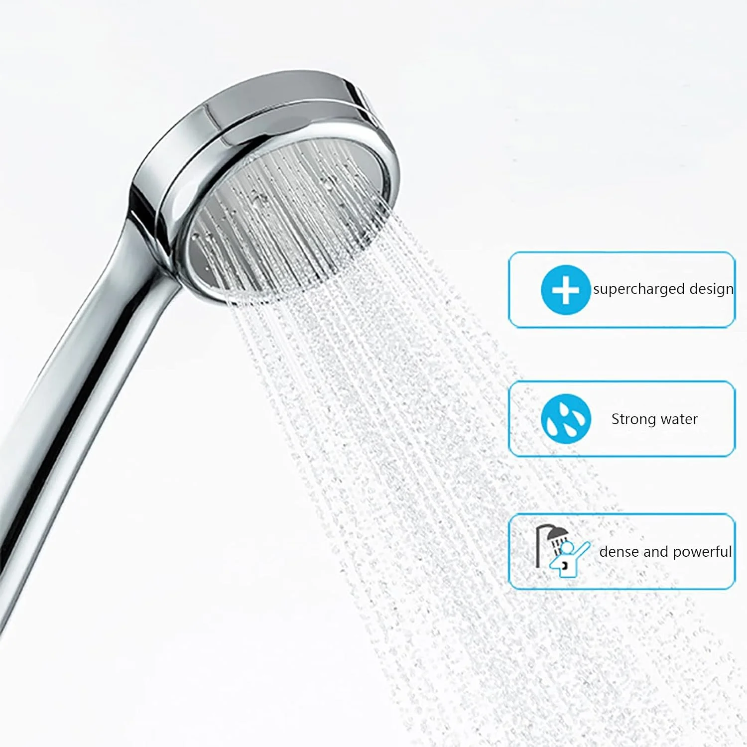 سردوش حمام پرفشار بارانی، سردوش ثابت بارانی پرفشار، دوشی دستی، سردوش حمام دستی با جریان بالا، دوش دستی توربو فن