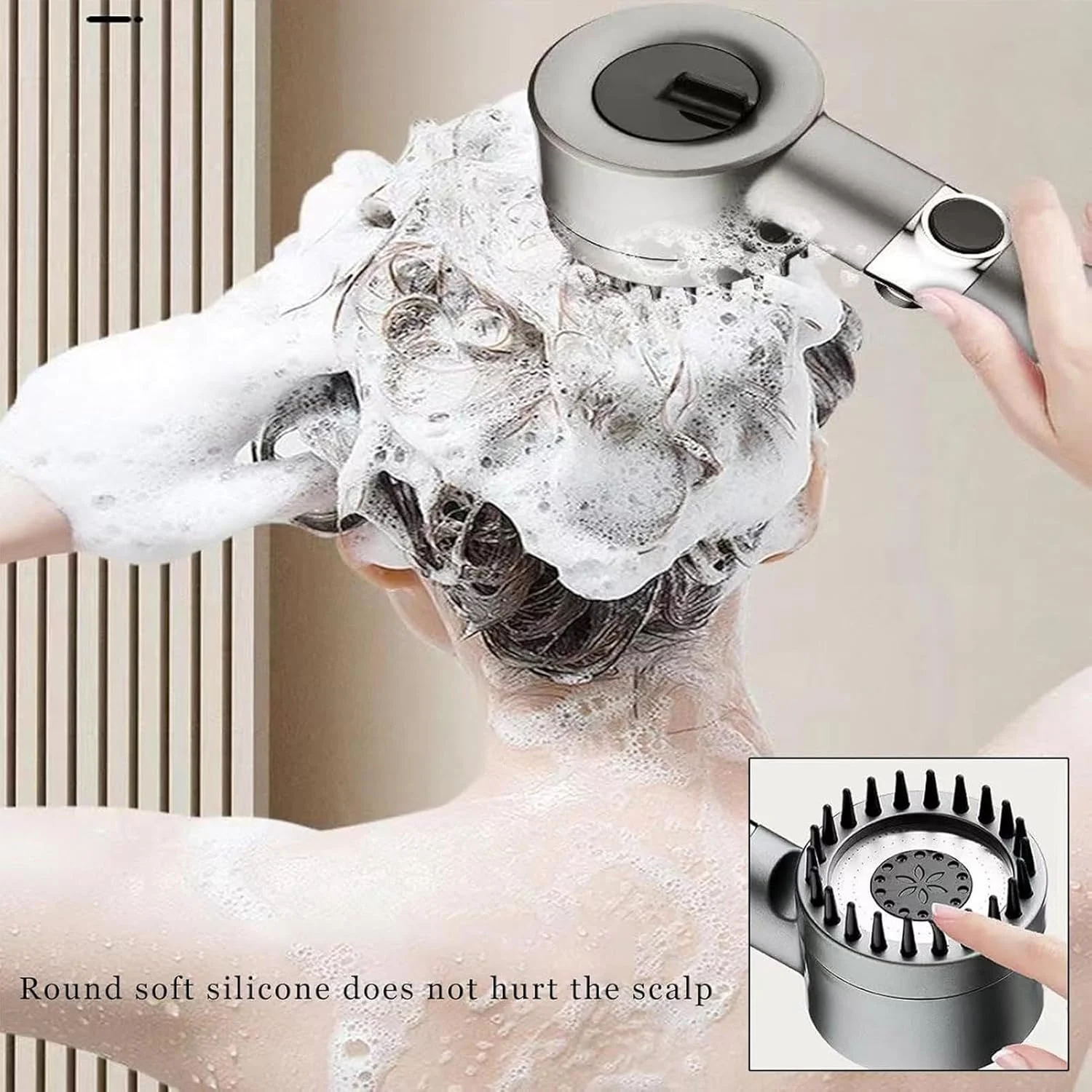 سردوش حمام فشار قوی - سردوش با 3 حالت پاشش | سردوش دستی با شلنگ برای وان و حذف کلر