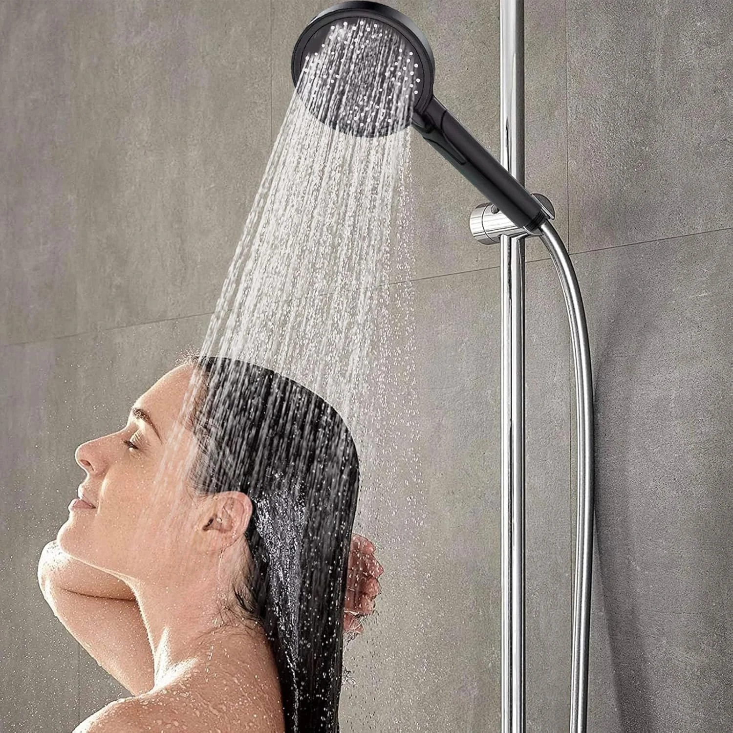 سردوش حمام فشار قوی به همراه اسپری دستی - لوازم جانبی حمام با قابلیت پاشش بارانی مناسب برای تمیز کردن حیوانات خانگی، خوابگاه، آپارتمان، هتل، دوش گرفتن کودکان و شستشو