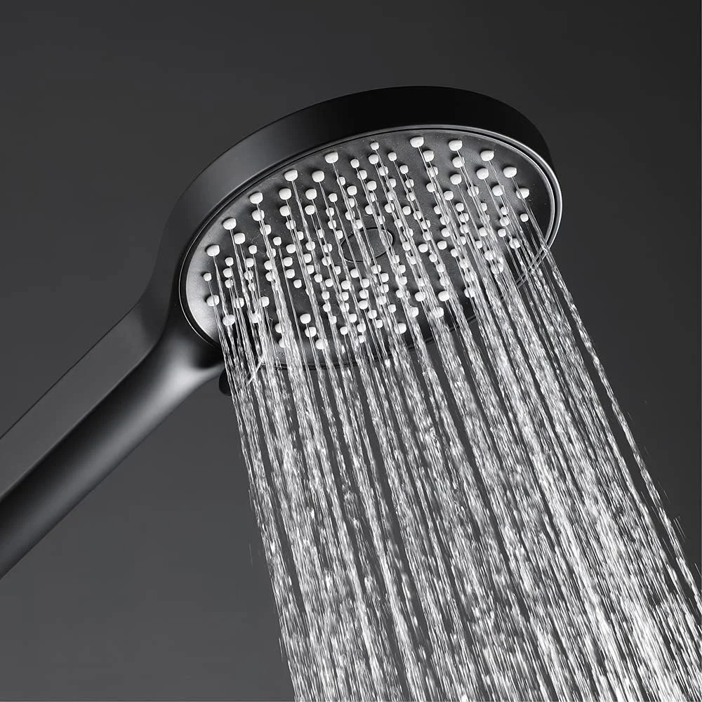 سردوش دستی فشار قوی X با 3 حالت پاشش، سردوش مشکی با شلنگ 150 سانتی‌متری و نگهدارنده قلاب