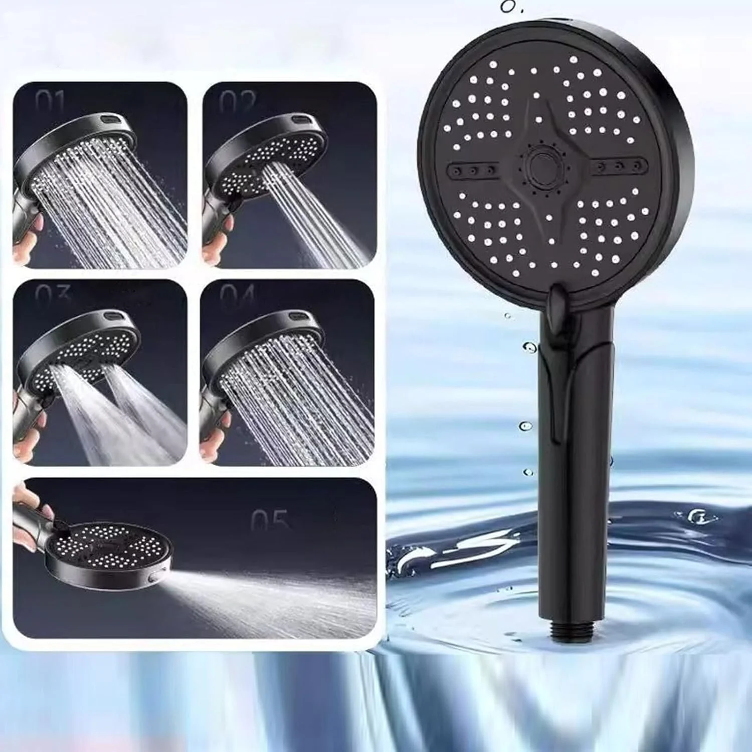 سردوش حمام فشار قوی به همراه اسپری دستی - لوازم جانبی حمام با قابلیت پاشش بارانی مناسب برای تمیز کردن حیوانات خانگی، خوابگاه، آپارتمان، هتل، دوش گرفتن کودکان و شستشو