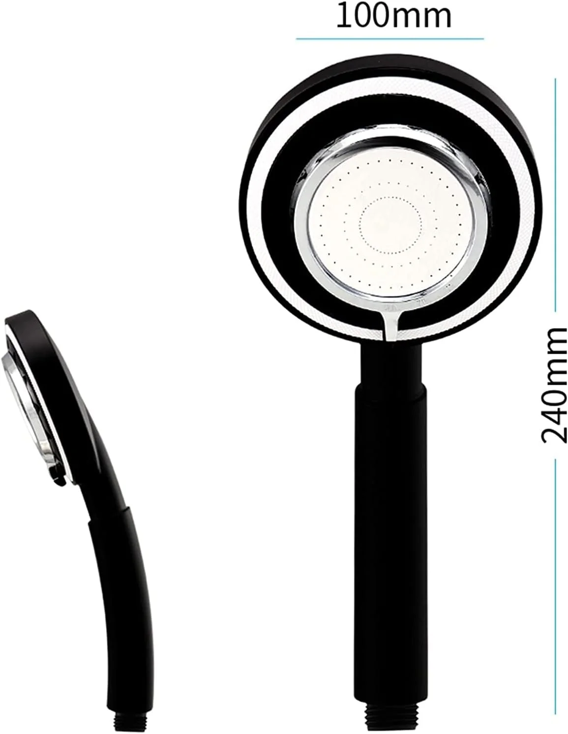 سردوش حمام دستی فشار قوی با 3 حالت پاشش، به همراه شلنگ و پایه قابل تنظیم برای لذت بردن از دوش گرفتن حتی در فشار آب پایین