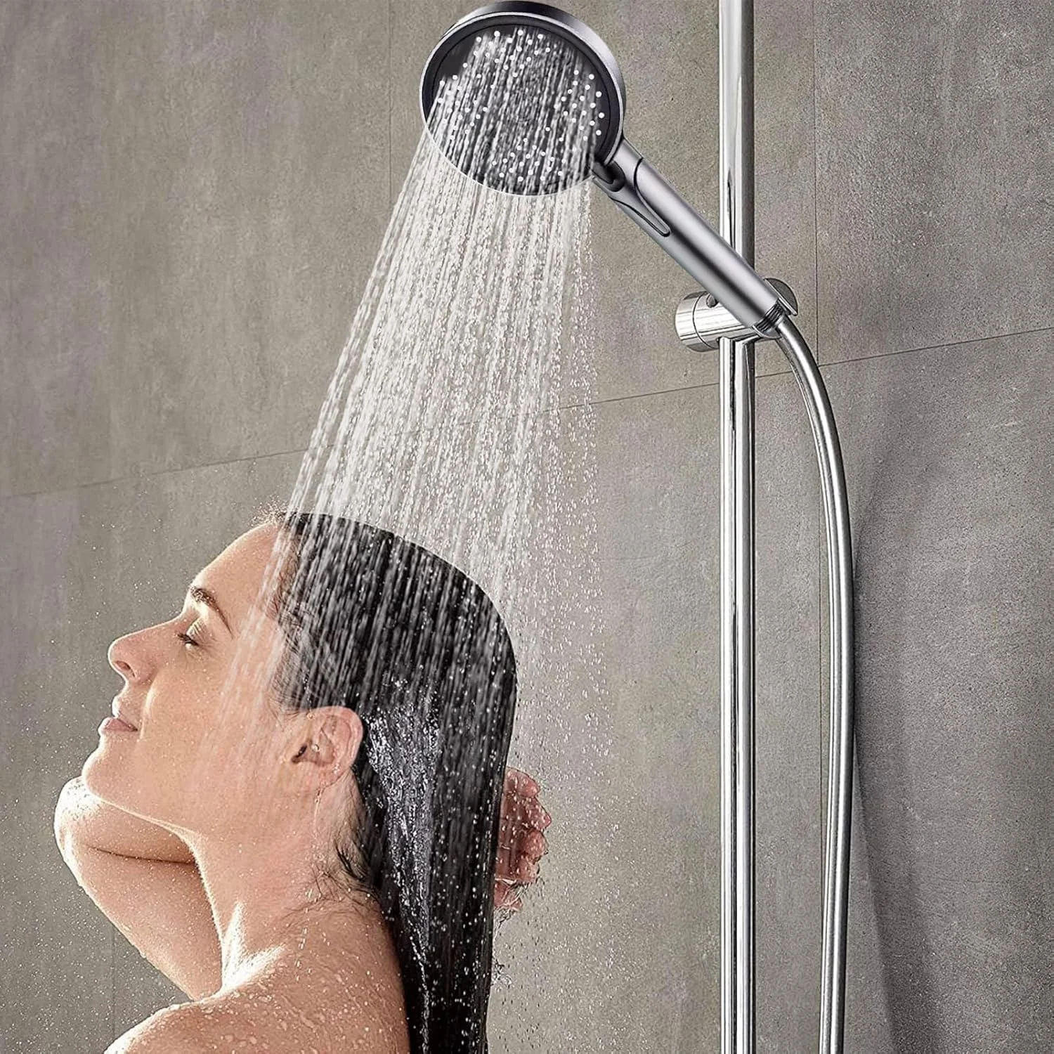 سردوش حمام فشار قوی با اسپری دستی، اسپری آب باران 5 حالته، لوازم جانبی حمام برای شستشو، نظافت، خوابگاه، منزل، هتل، کودکان و حیوانات خانگی