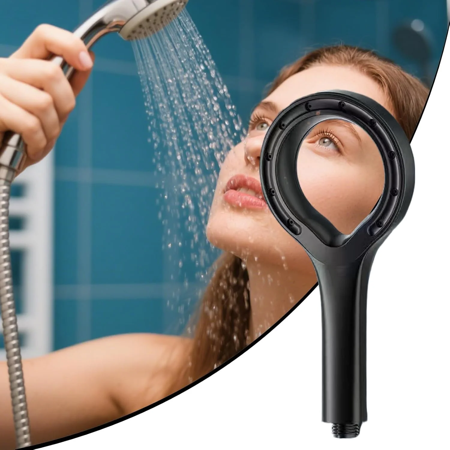 سردوش حمام فشار قوی، سردوش دستی با فشار شستشوی قدرتمند | جریان آرامش بخش دوش بارانی لوکس و ارگونومیک برای تمیز کردن حیوانات خانگی و استفاده در حمام منزل