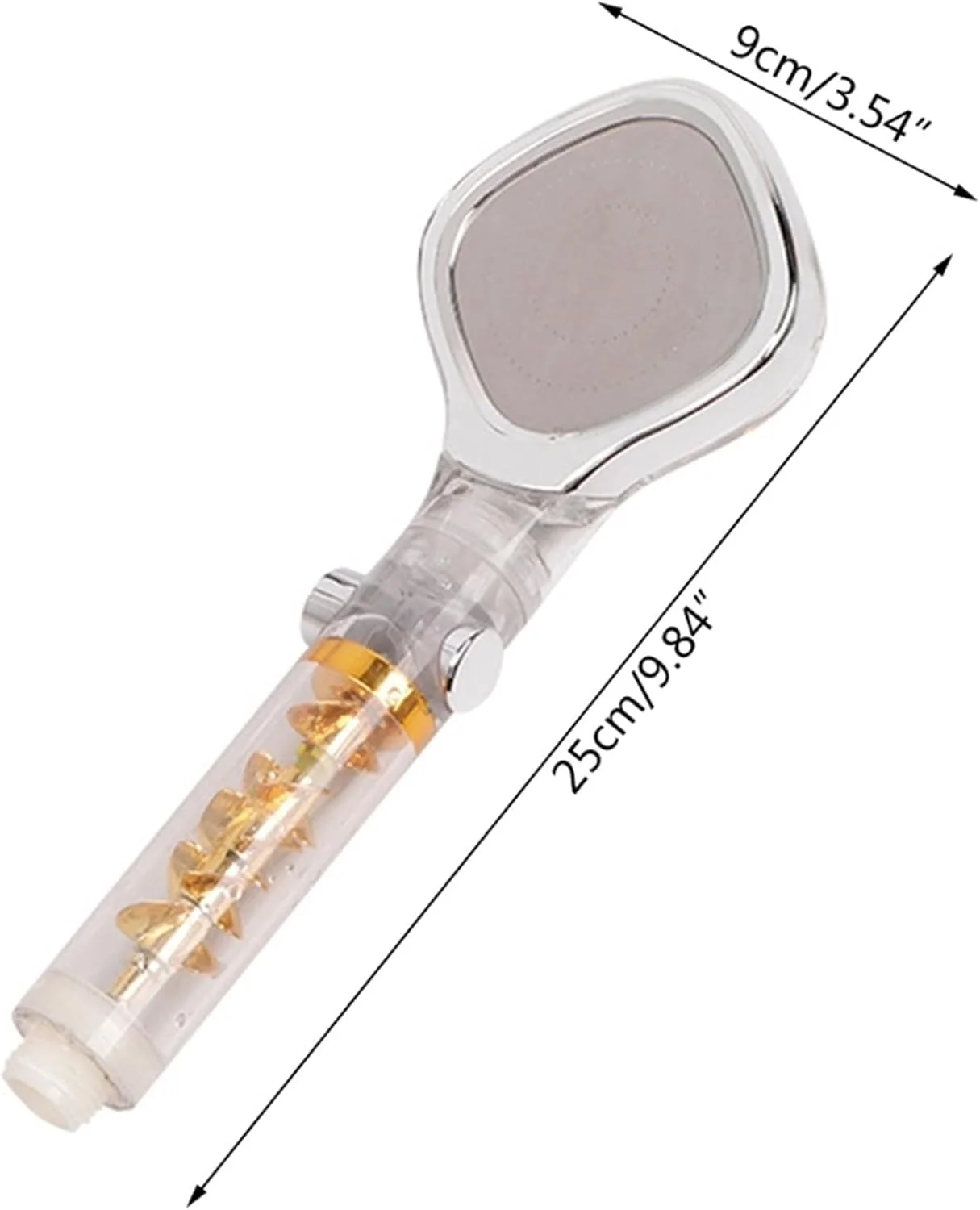 سردوش حمام سیکریا، سردوش فشار قوی با قابلیت مشاهده جریان آب، سردوش دستی ماساژور با طراحی زیبای خطوط آب، نصب آسان (رنگ: G)