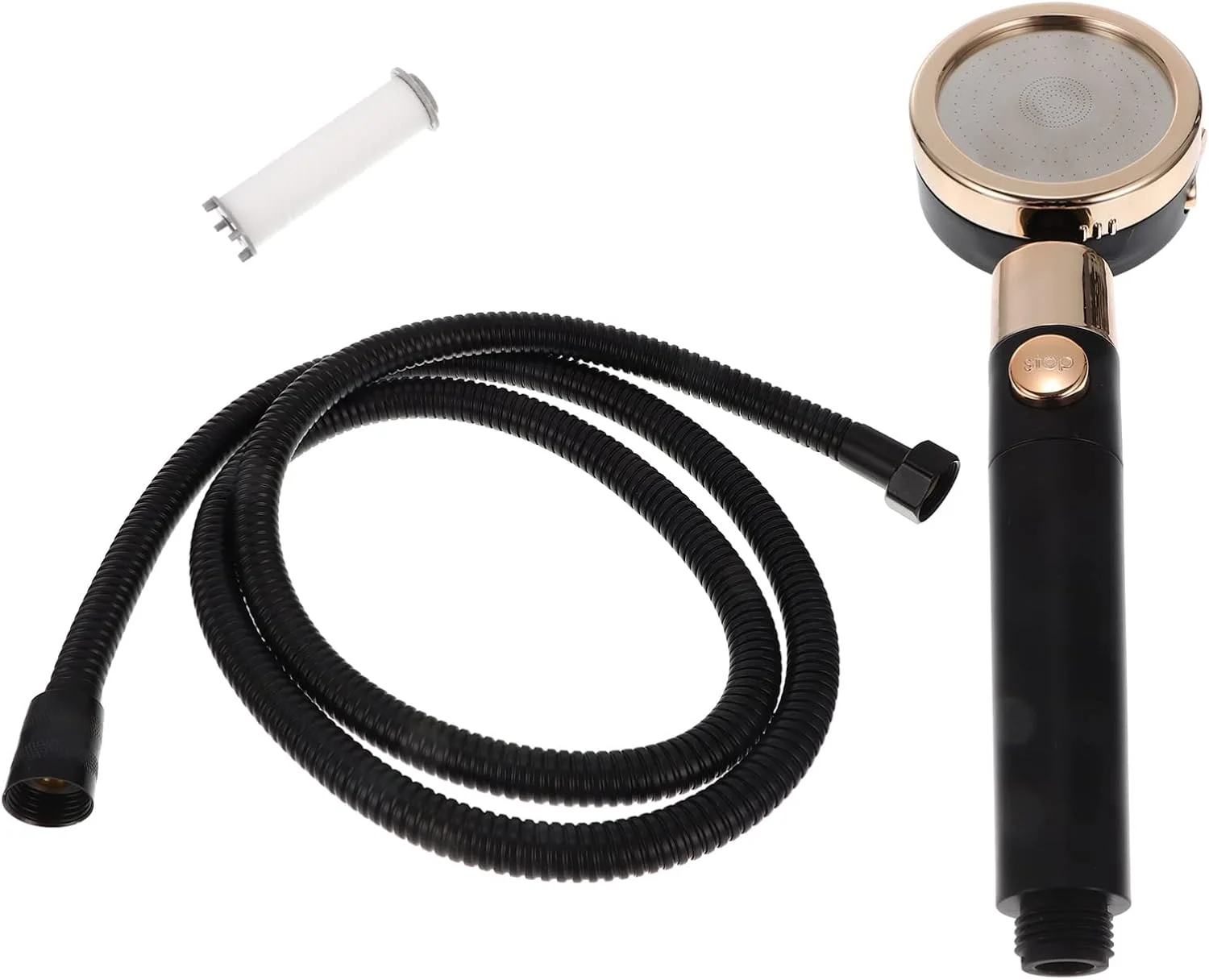 یک ست دوش فیلتردار تحت فشار، سر دوش حمام با فشار قوی، سر دوش دستی برای حمام، سر دوش حمام به همراه شلنگ و پنبه