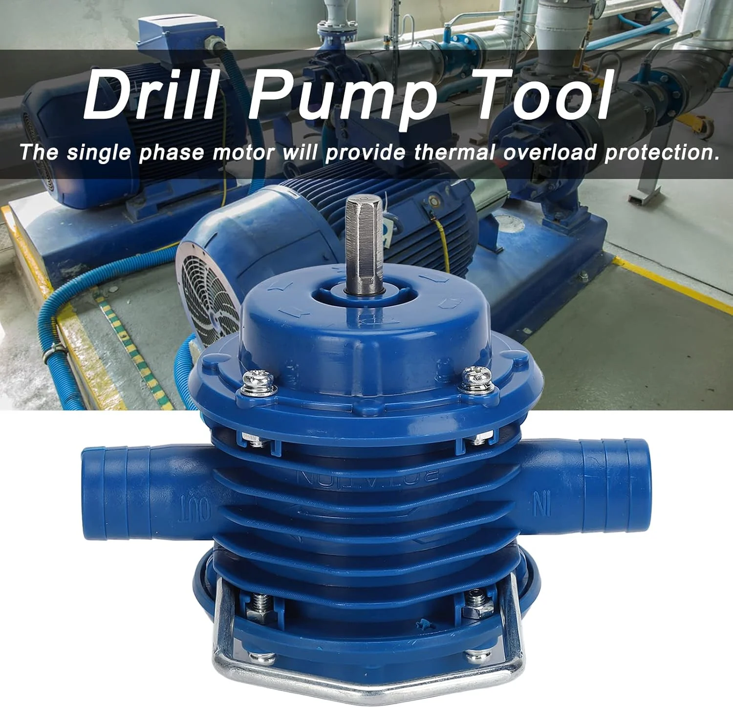 پمپ دریل برقی Fdit برای آب، پمپ انتقال خود مکش مینی ابزار جانبی برقی سانتریفیوژ DC برای انتقال آب