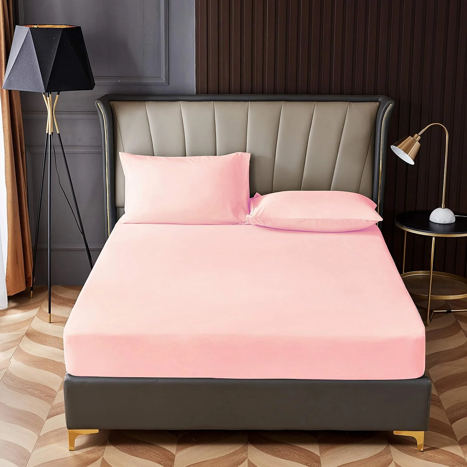 ست ملحفه سه تکه Rahalife سایز کوئین میکروفایبر طوسی 150X200+30 سانتی متر 41035 ست ملحفه سه تکه Rahalife سایز کوئین میکروفایبر طوسی 150X200+30 سانتی متر 41035