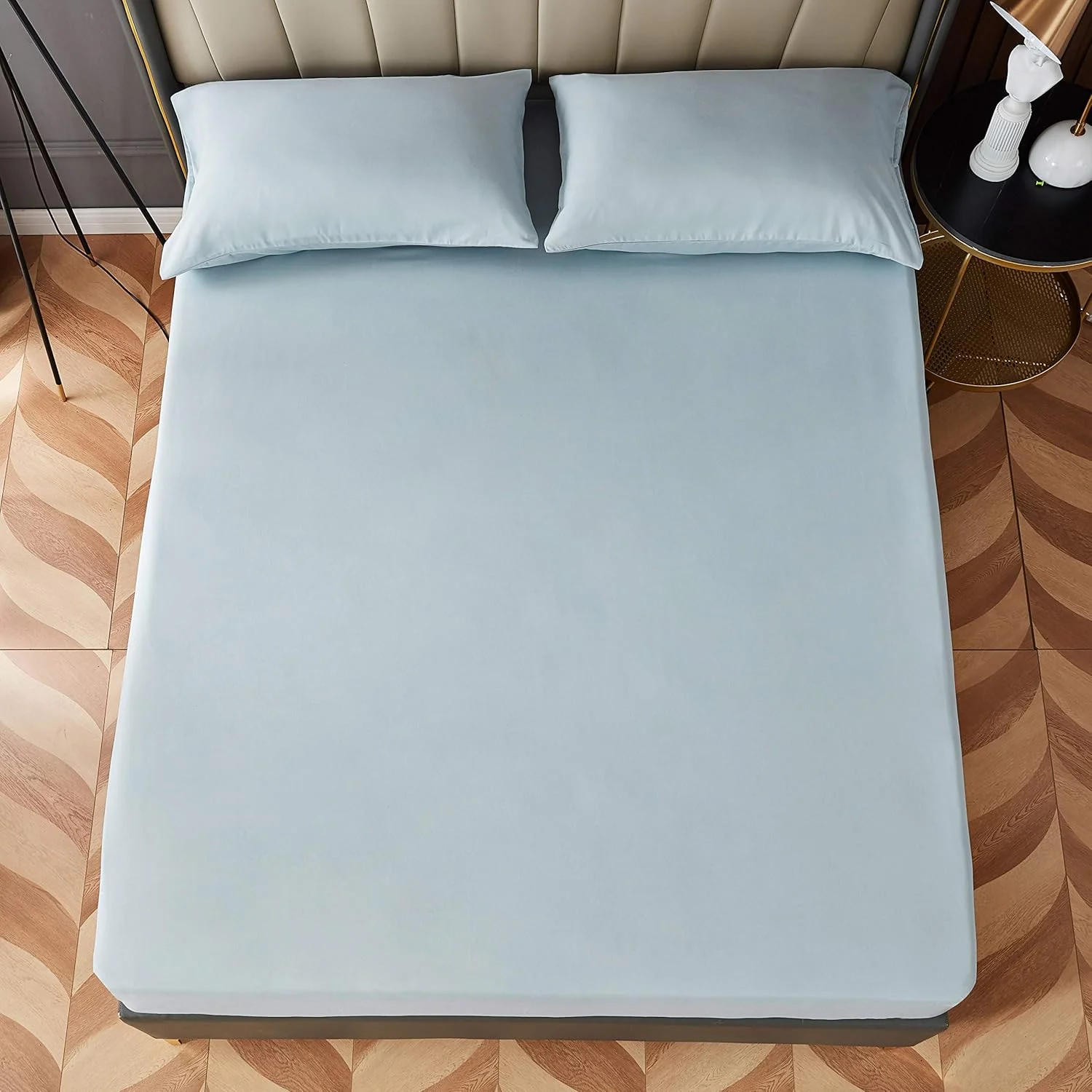 ست ملحفه سه تکه رها لایف سایز کینگ میکروفایبر آبی آسمانی 200X200+30 سانتی متر 41042 آبی آسمانی ست ملحفه سه تکه رها لایف سایز کینگ میکروفایبر آبی آسمانی 200X200+30 سانتی متر 41042 آبی آسمانی