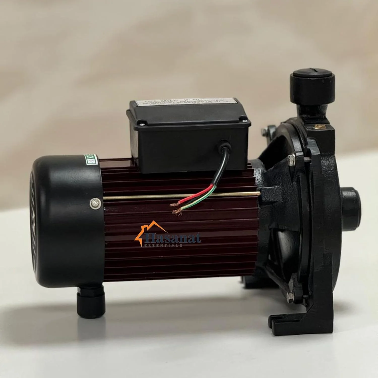 پمپ آب سانتریفیوژ محیطی حسنات اسنشیالز، موتور قابل اعتماد، مناسب برای آبیاری، کشاورزی و مصارف خانگی (چند مرحله ای، 1 اسب بخار، 1 اینچ در 1 اینچ)