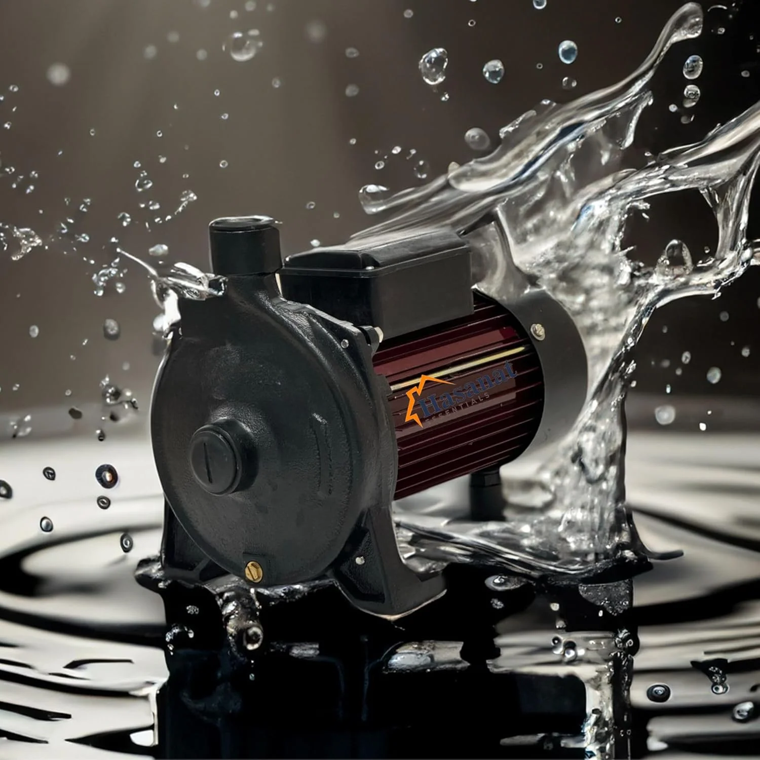 پمپ آب سانتریفیوژ محیطی حسنات اسنشیالز، موتور قابل اعتماد، مناسب برای آبیاری، کشاورزی و مصارف خانگی (چند مرحله ای، 1 اسب بخار، 1 اینچ در 1 اینچ)